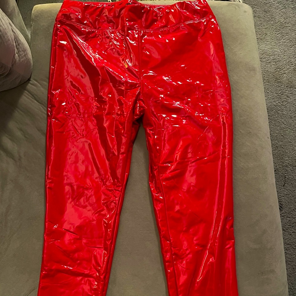 New York and Company women’s faux patent leather slim fit pants